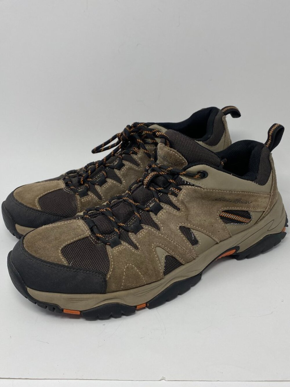 Eddie Bauer Hiking Shoes Low Boots Mens 12 Brown Leather Trail Outdoor 1675744